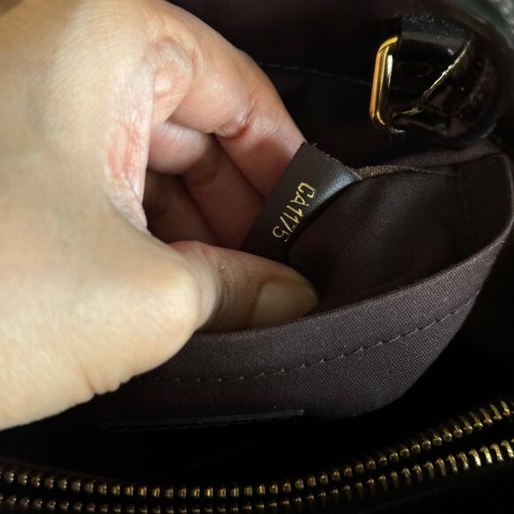 165 MINT LOUIS VUITTON MONTAIGNE BB VERNIS AMARANTE CROSS BODY BAG - Picture 4 of 4